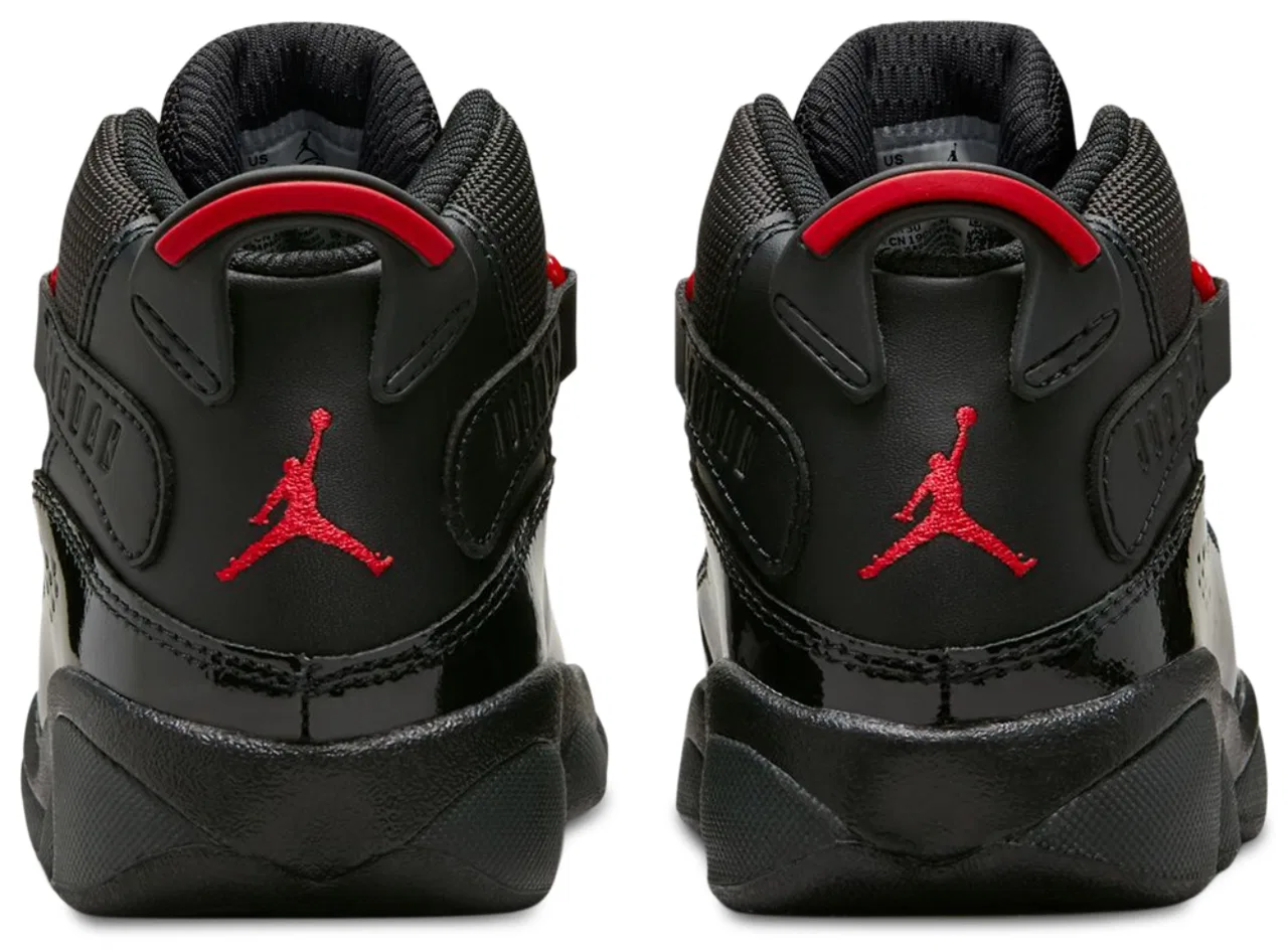Кроссовки для мальчиков Jordan 6 Rings, цвет Black/Fire Red/Anthracite — фото 3