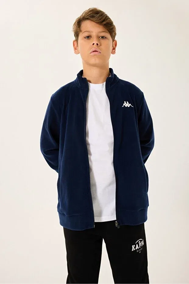 Детский кардиган для мальчиков с длинным рукавом Kappa, Navy Blue — фото 2