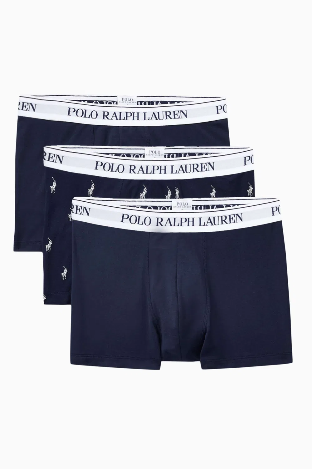 Трусы-боксеры хлопковые комплект из 3 штук Polo Ralph Lauren, синий