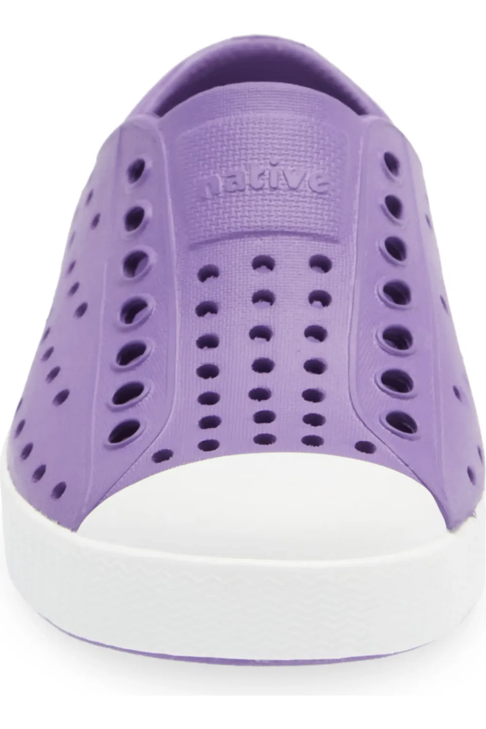 Кеды детские водонепроницаемые Jefferson Slip-On Native Shoes, Punk Purple/Shell White — фото 4