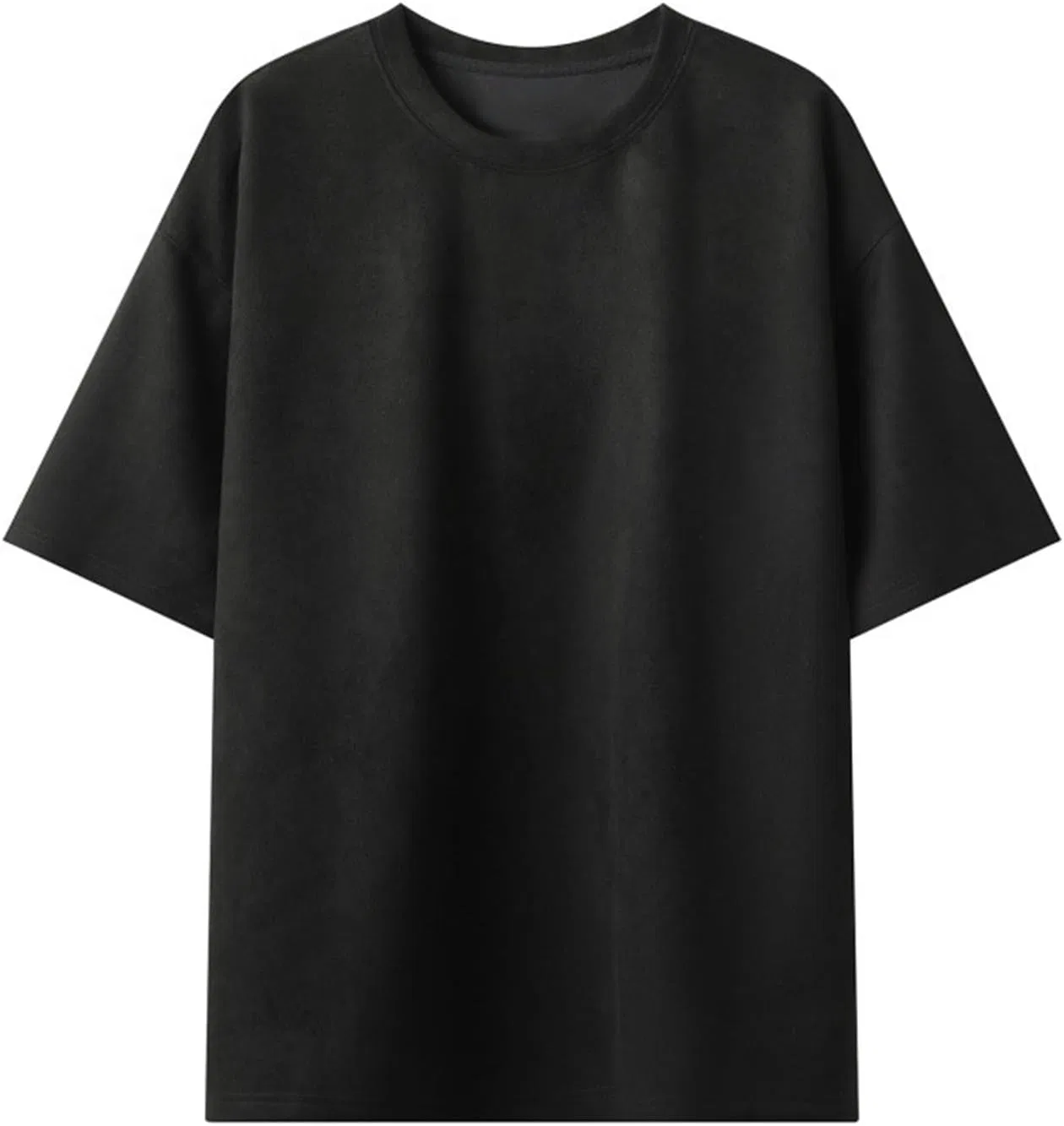 Мужская свободная футболка с длинным рукавом 3/4, Black