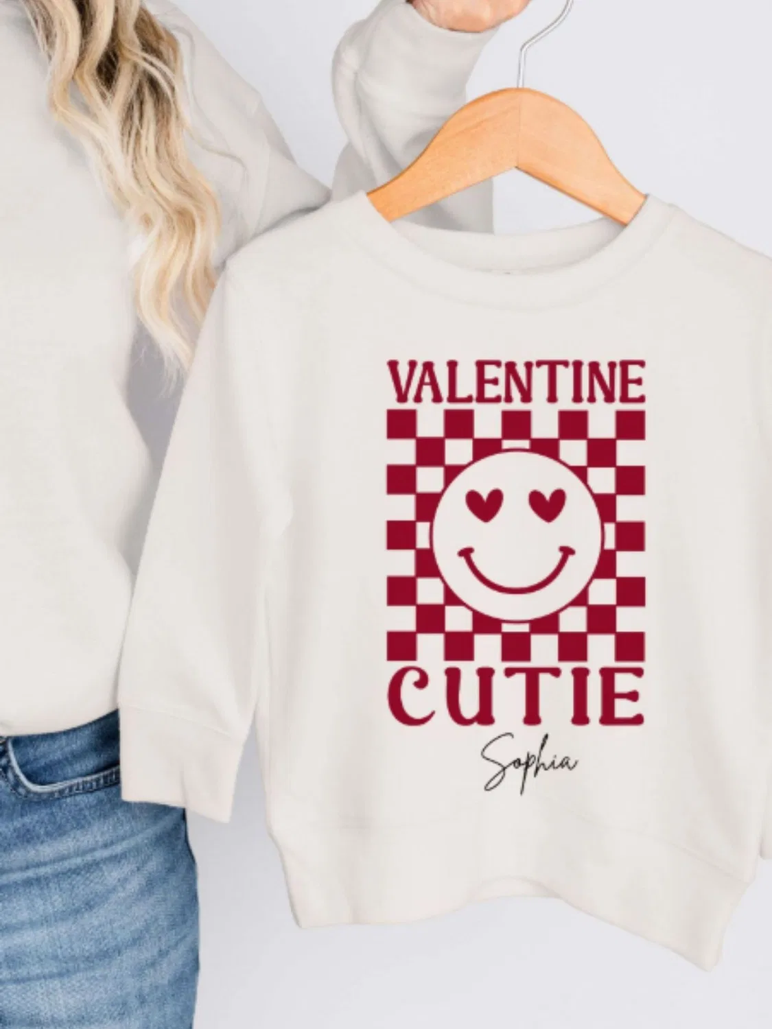 Свитшот детский Personalised Valentine Cutie Koko Blossom, кремовый