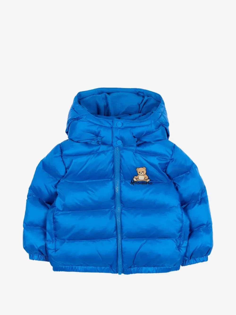 Куртка-пуховик с мишкой Тедди Moschino Kids, синий