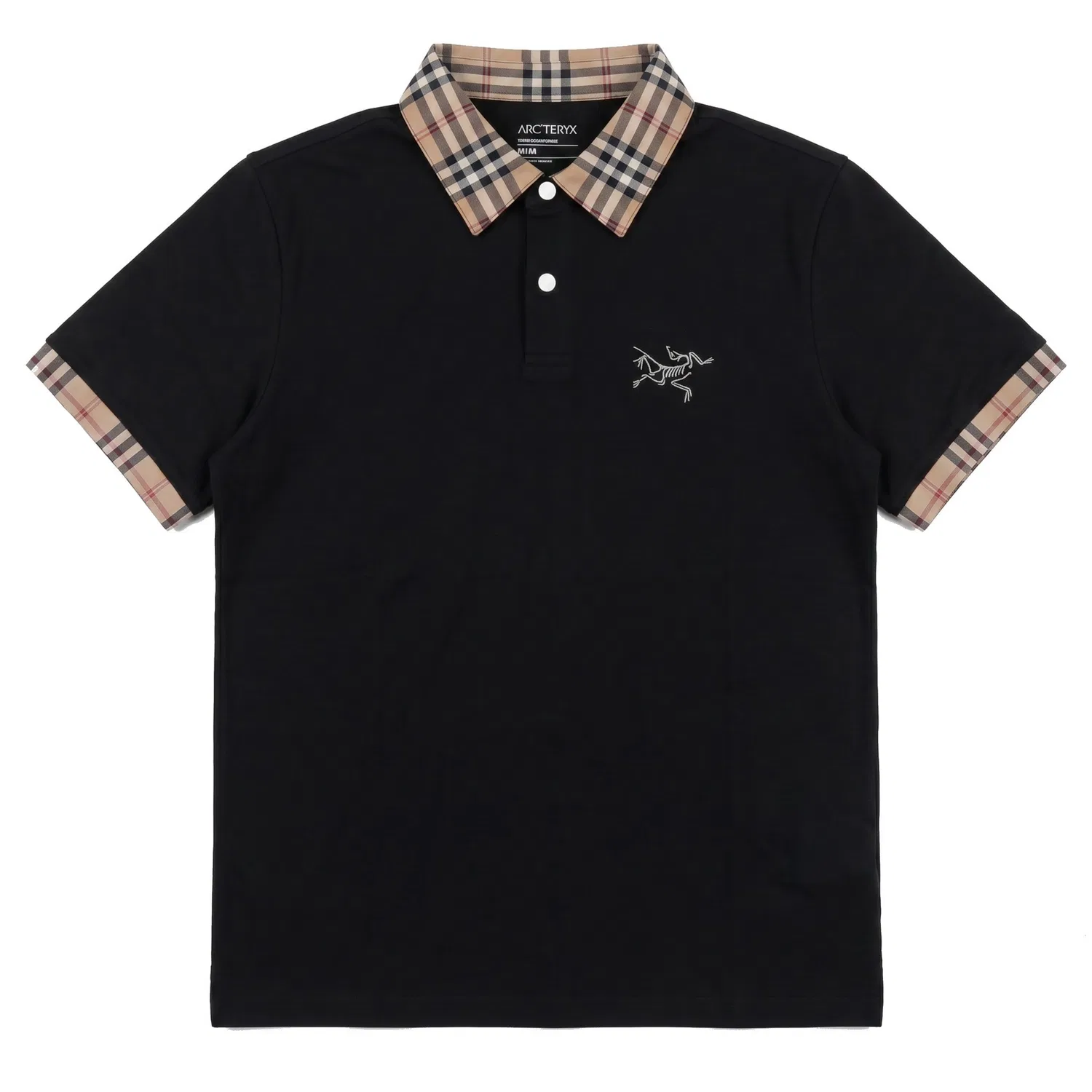 Детская футболка с поло-воротником Arcteryx, Black