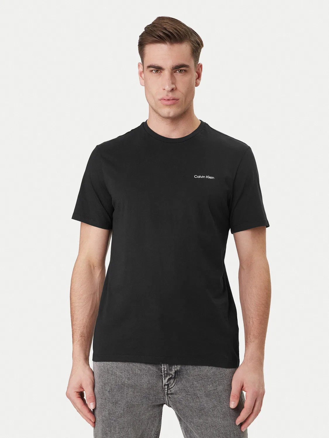 Мужская футболка стандартного кроя Micro Logo Calvin Klein, черный