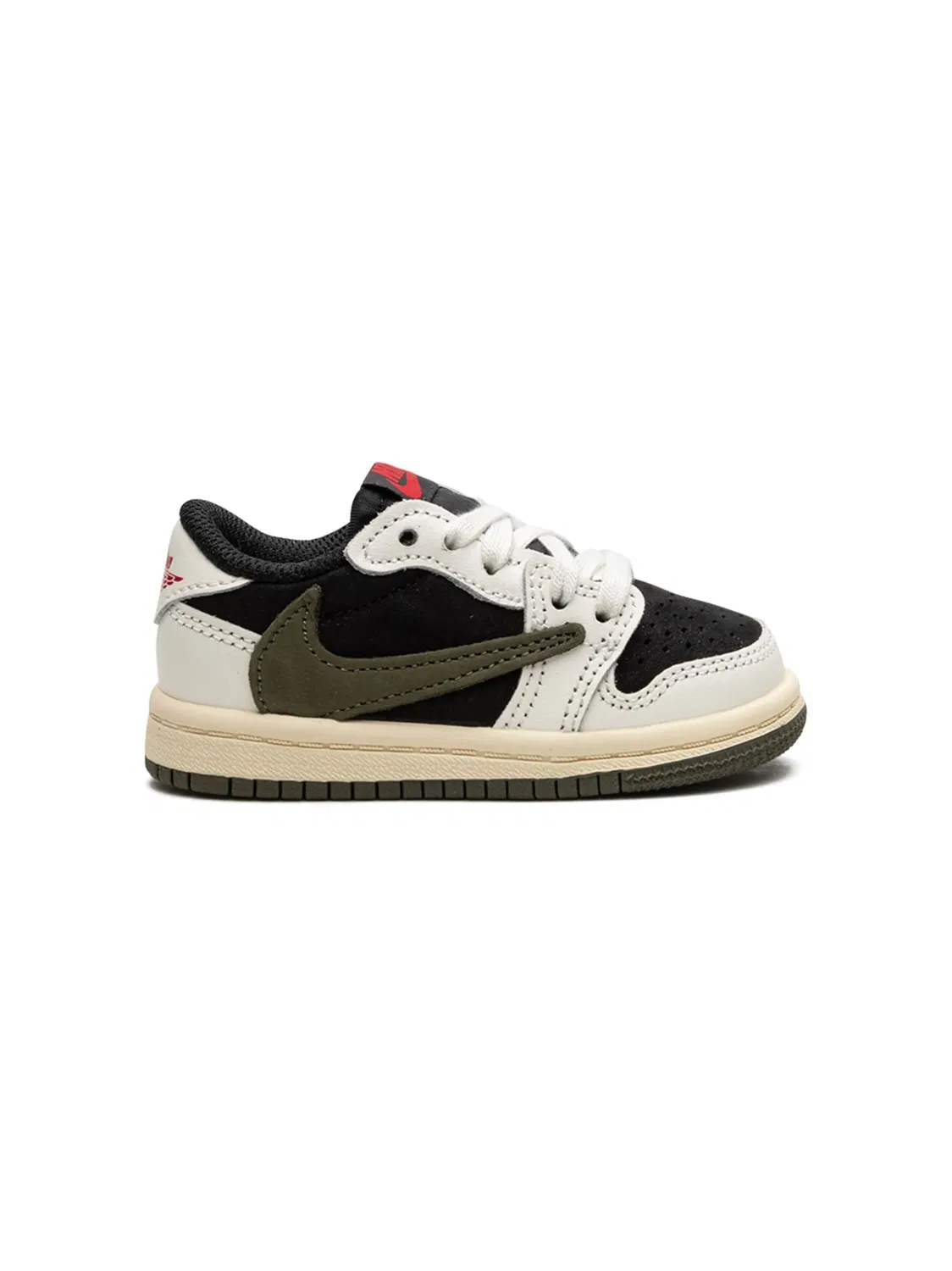 Кроссовки Air Jordan 1 Low "Трэвис Скотт - Олива", зеленый — фото 3