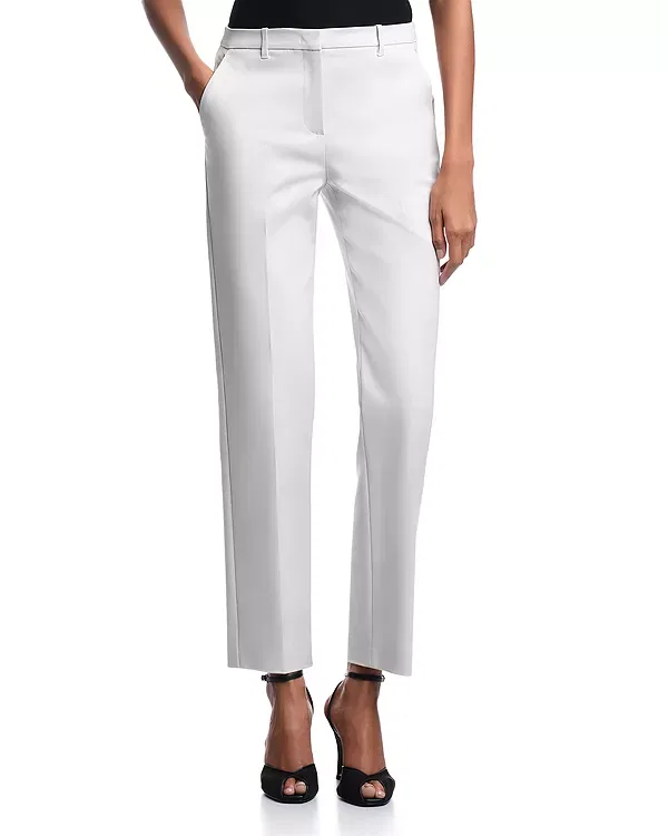 Женские брюки прямого кроя Stretch Straight Leg Pants Emporio Armani, Ice Grey