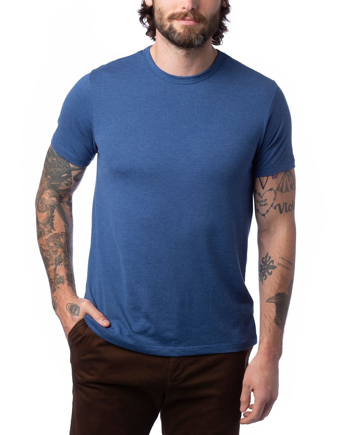 

Мужская модальная футболка tri-blend с круглым вырезом Alternative Apparel, мульти, Синий, Мужская модальная футболка tri-blend с круглым вырезом Alternative Apparel, мульти