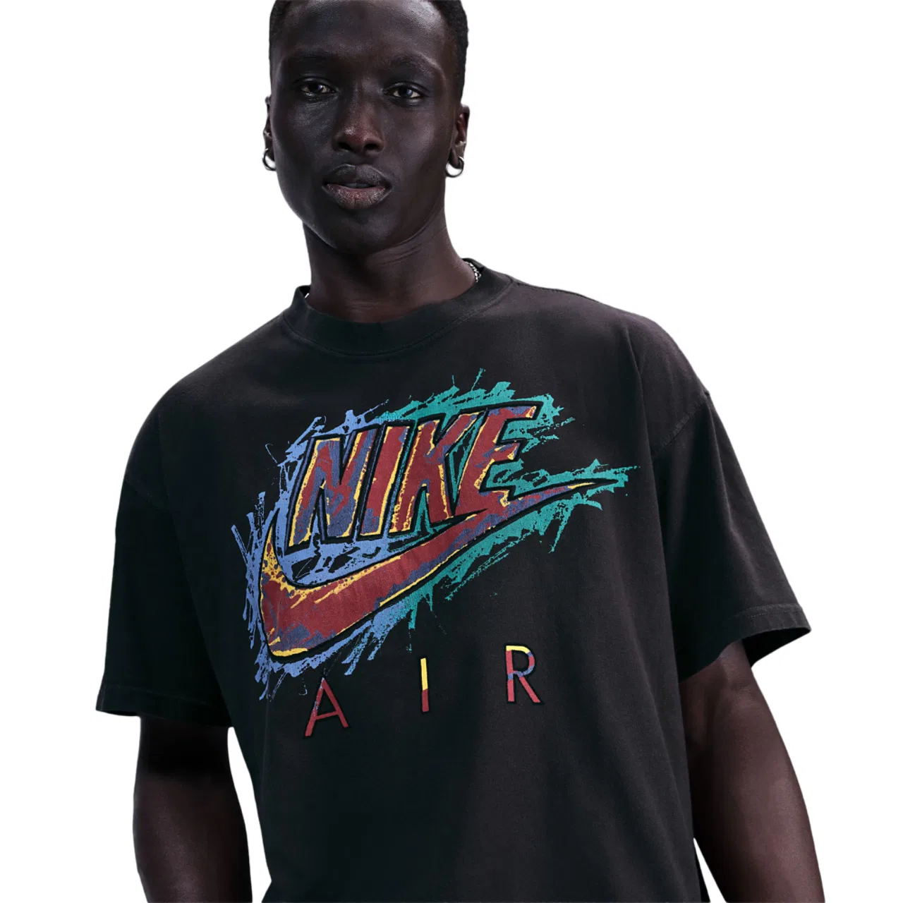 Футболка мужская Max 90 DNAR Nike, цвет Black/Multi