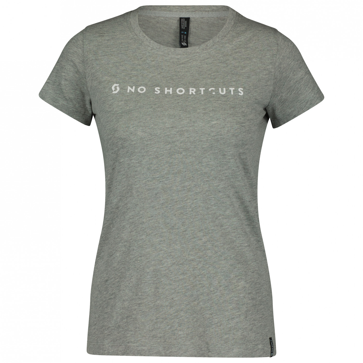 

Футболка Scott Women's No Shortcuts S/S, цвет Light Grey Melange