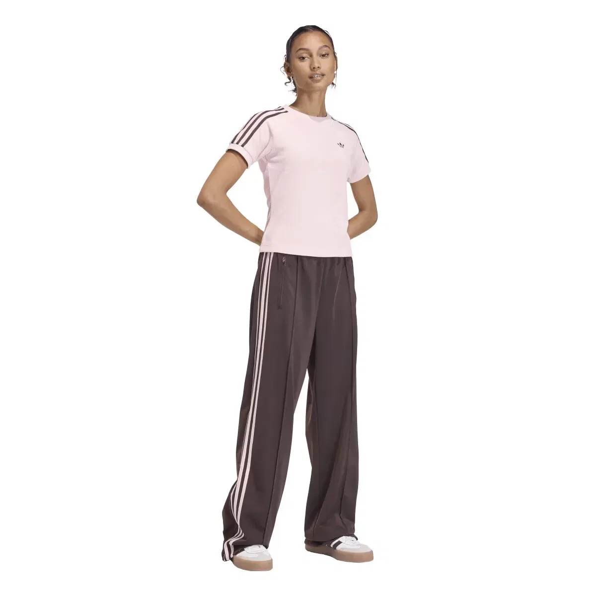 Женская футболка хлопковая adidas Originals, Rosa — фото 4