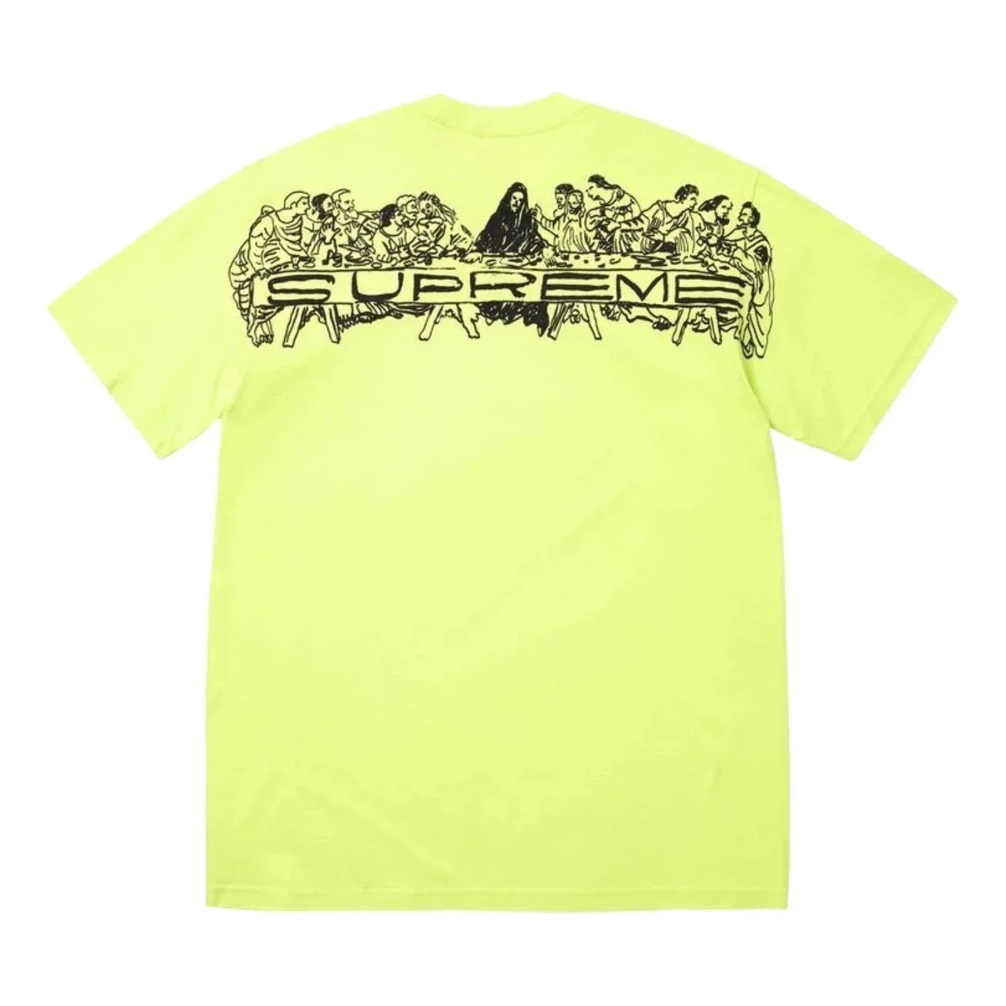 Мужская футболка с принтом Supreme SS26 Supper T-Shirt, желтый