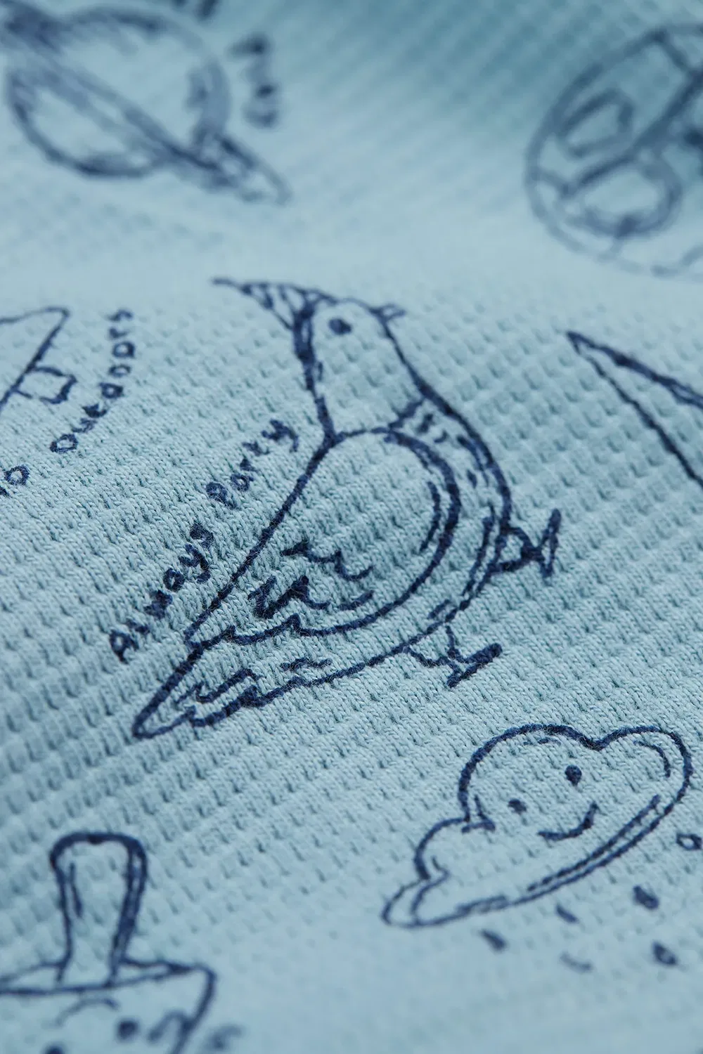 Платье из вафли Easy on Frugi, Blue — фото 3