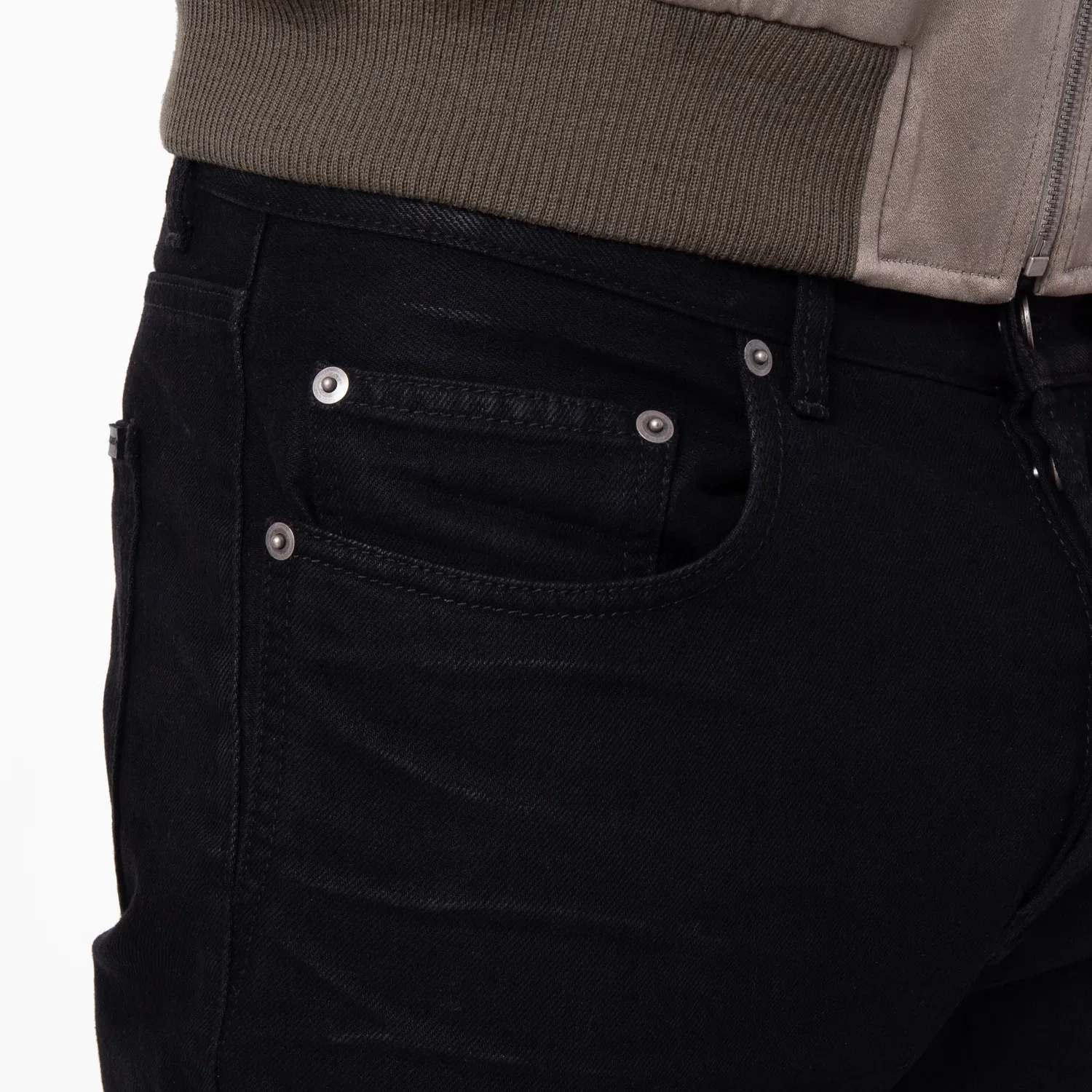 Джинсы прямого свободного кроя Men's Straight Baggy Jeans Saint Laurent, Billy Black — фото 3
