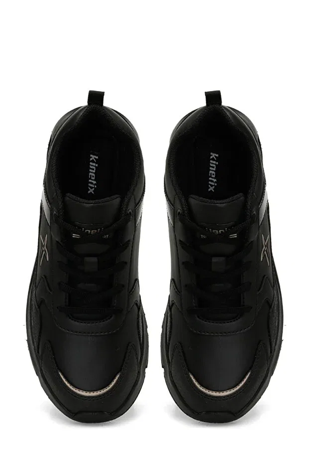 Детские кроссовки для девочек на шнуровке Sportswear Kinetix, Black — фото 4