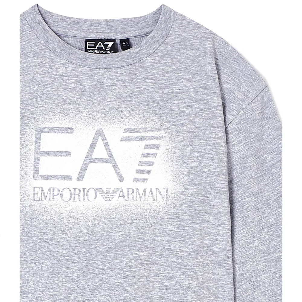 Свитшот EA7 Emporio Armani, серый — фото 3