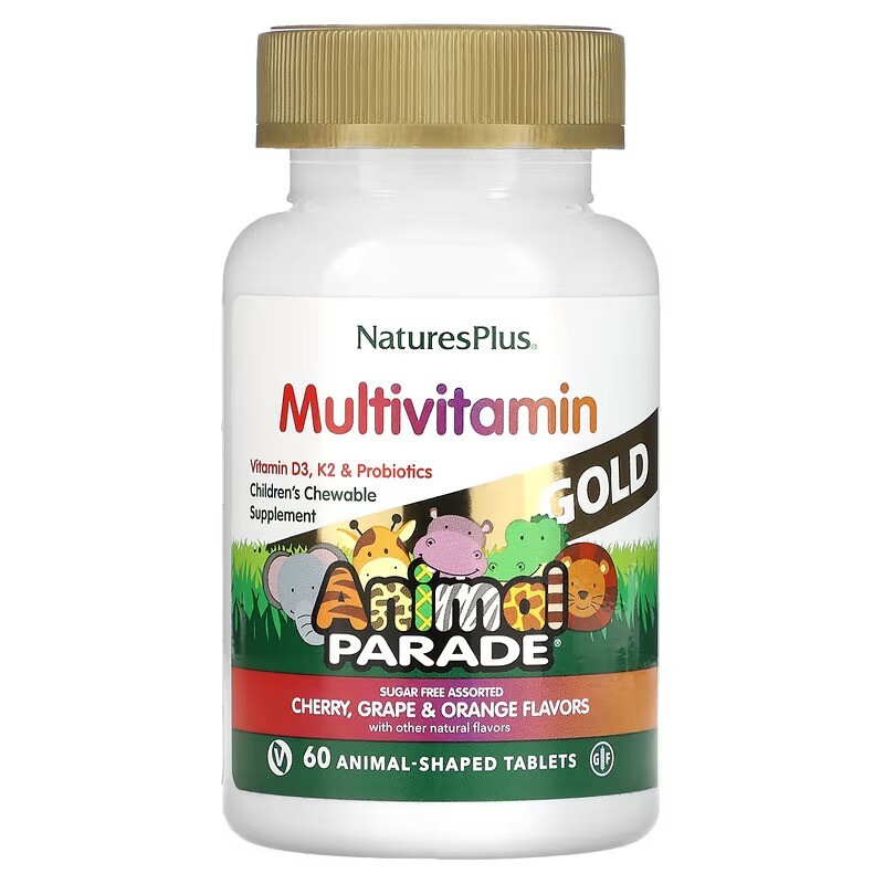 

Мультивитамины для детей NaturesPlus, 60 таблеток