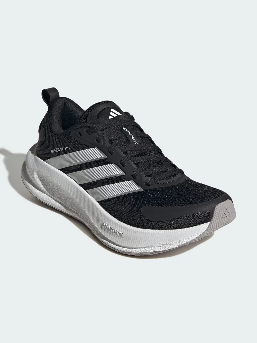 Кроссовки Supernova ease 2 унисекс для бега по улицам Adidas Performance, Core Black Ftwr White Core White — фото 2