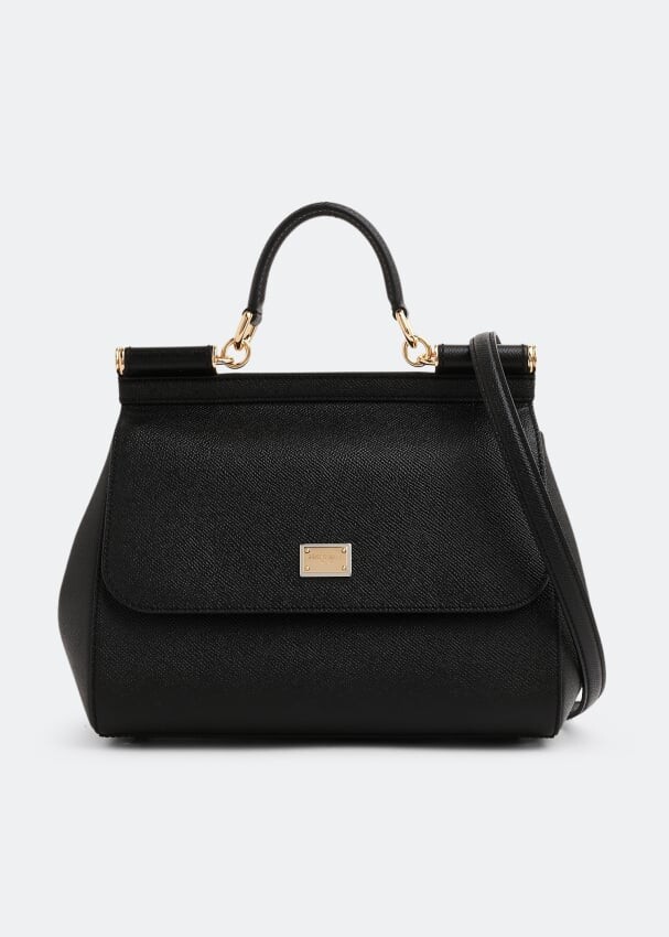

Сумка DOLCE&GABBANA Sicily Dauphine medium handbag, черный