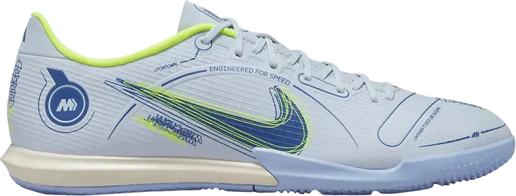 Кроссовки Nike Mercurial Vapor 14 Academy IC 'Grey Light Marine', серый — фото 2