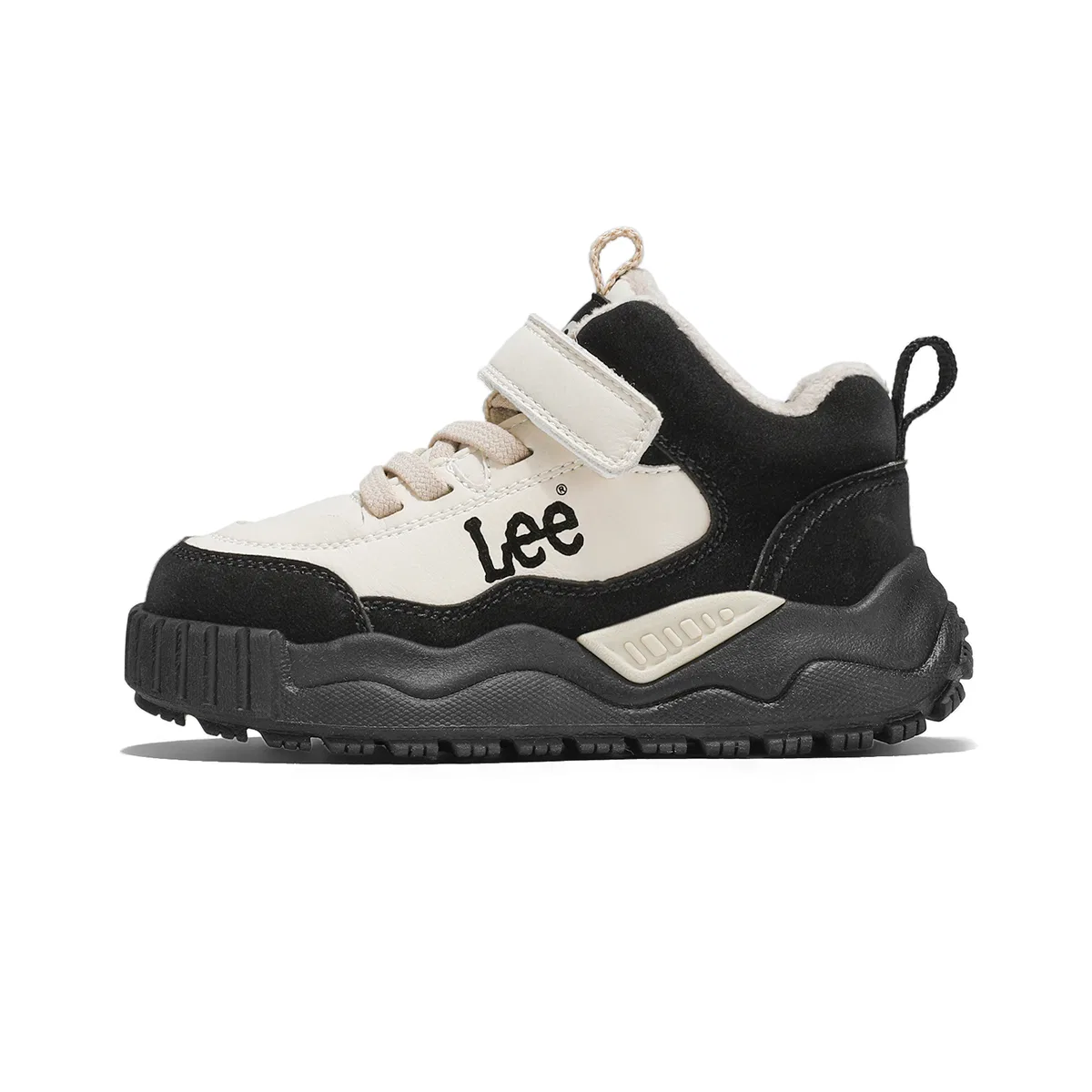 Детские кроссовки с синтетической кожи с принтом Retro Sports Low top Lee, Black