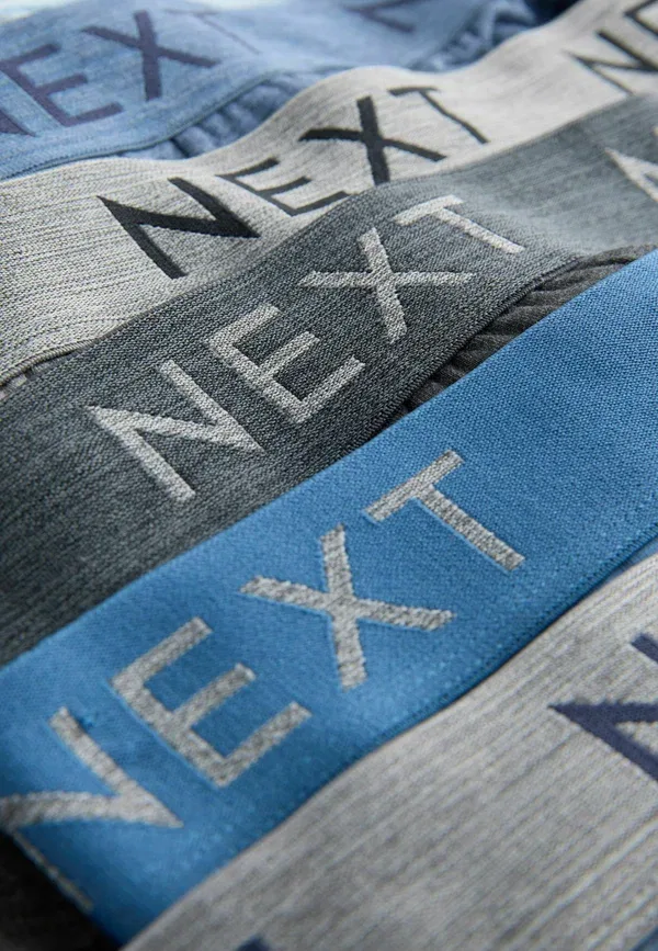 Трусы из хлопка с эластаном Ten pack Next Grey Marl, серый — фото 2
