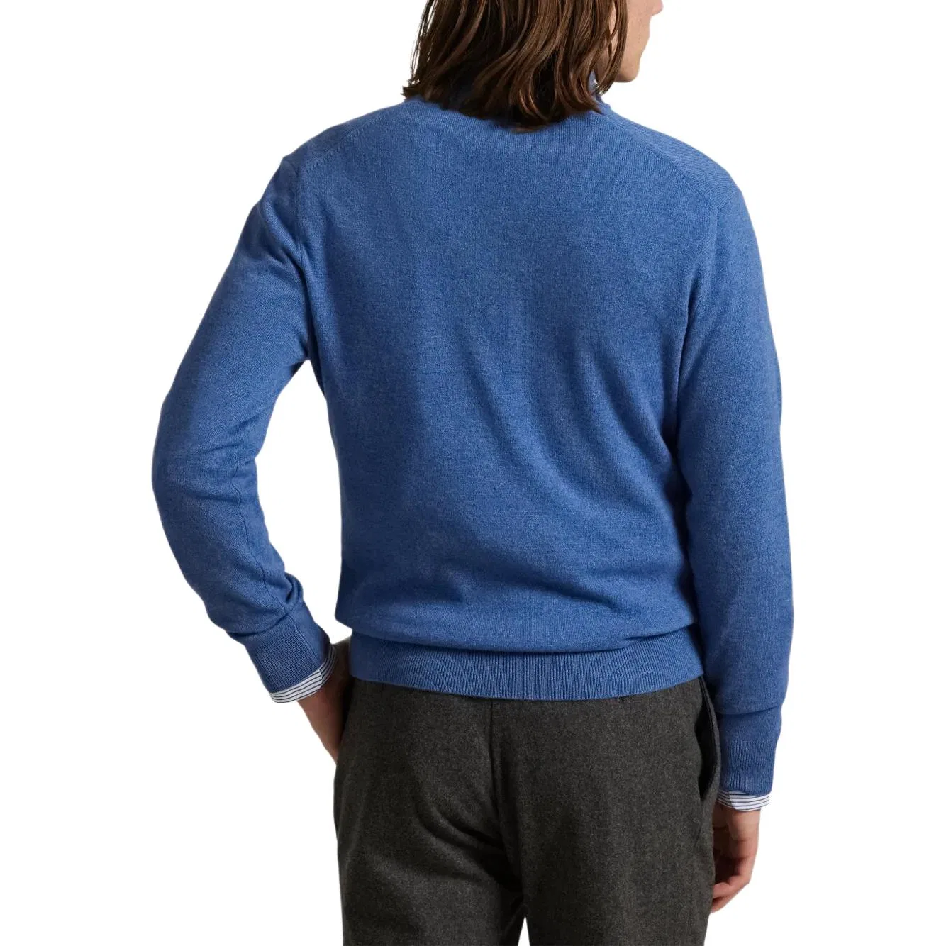 Мужской свитер с круглым вырезом Blue Polo Ralph Lauren, Blue — фото 4