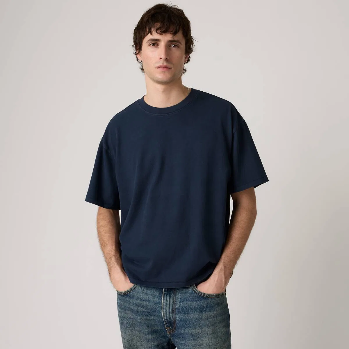 Свободная футболка с коротким рукавом Levi's, Sheen Wash Nightfall Navy - Blue