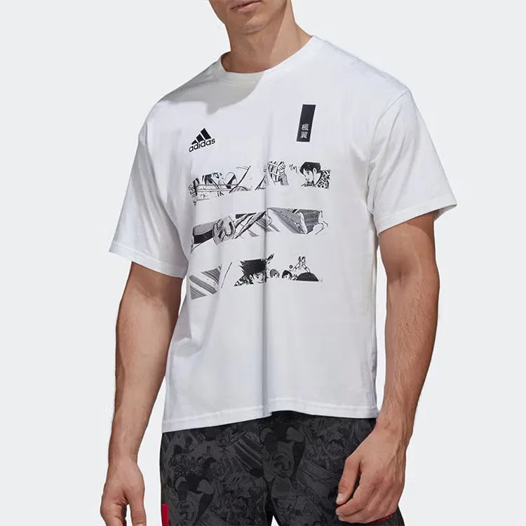 Футболка спортивная с коротким рукавом Captsuba Adidas, белый — фото 3