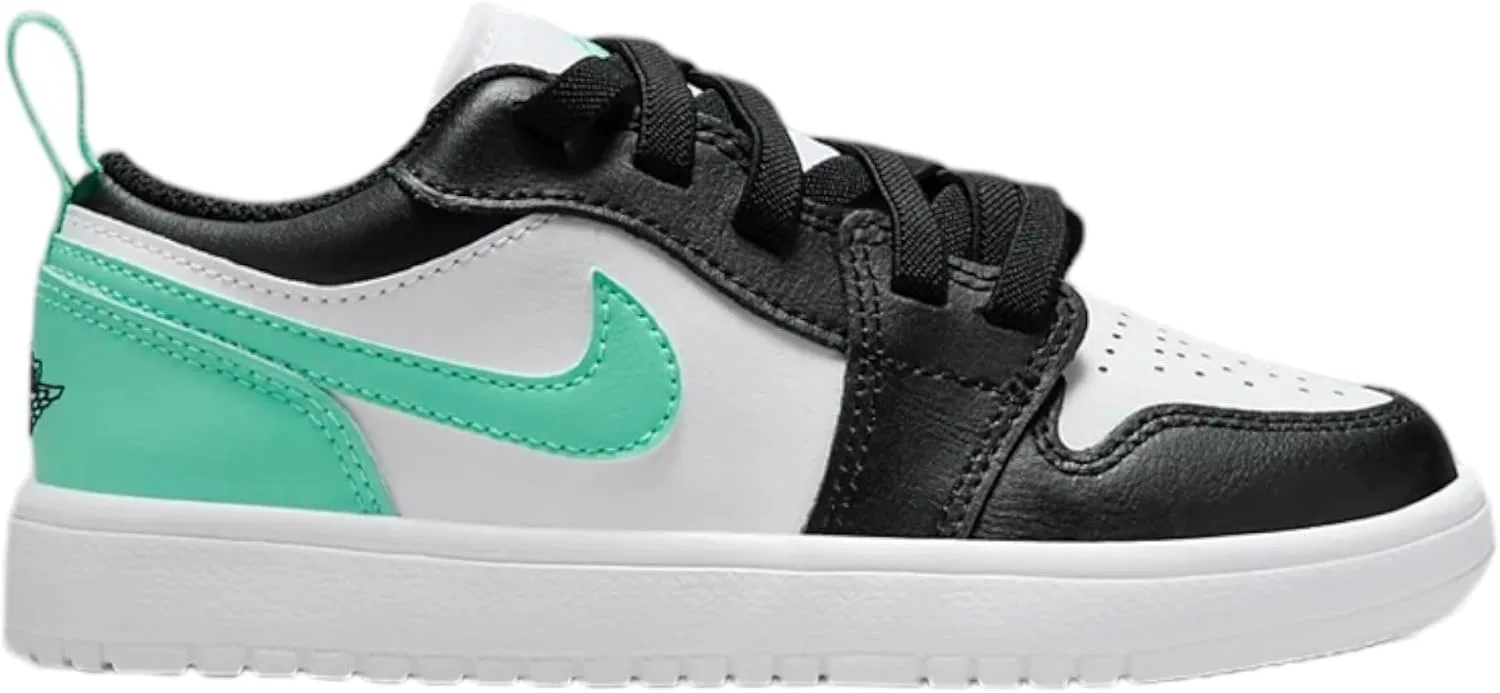 Детские кроссовки для мальчиков Air Jordan Low Alt Nike, White/Black-Green Glow — фото 2