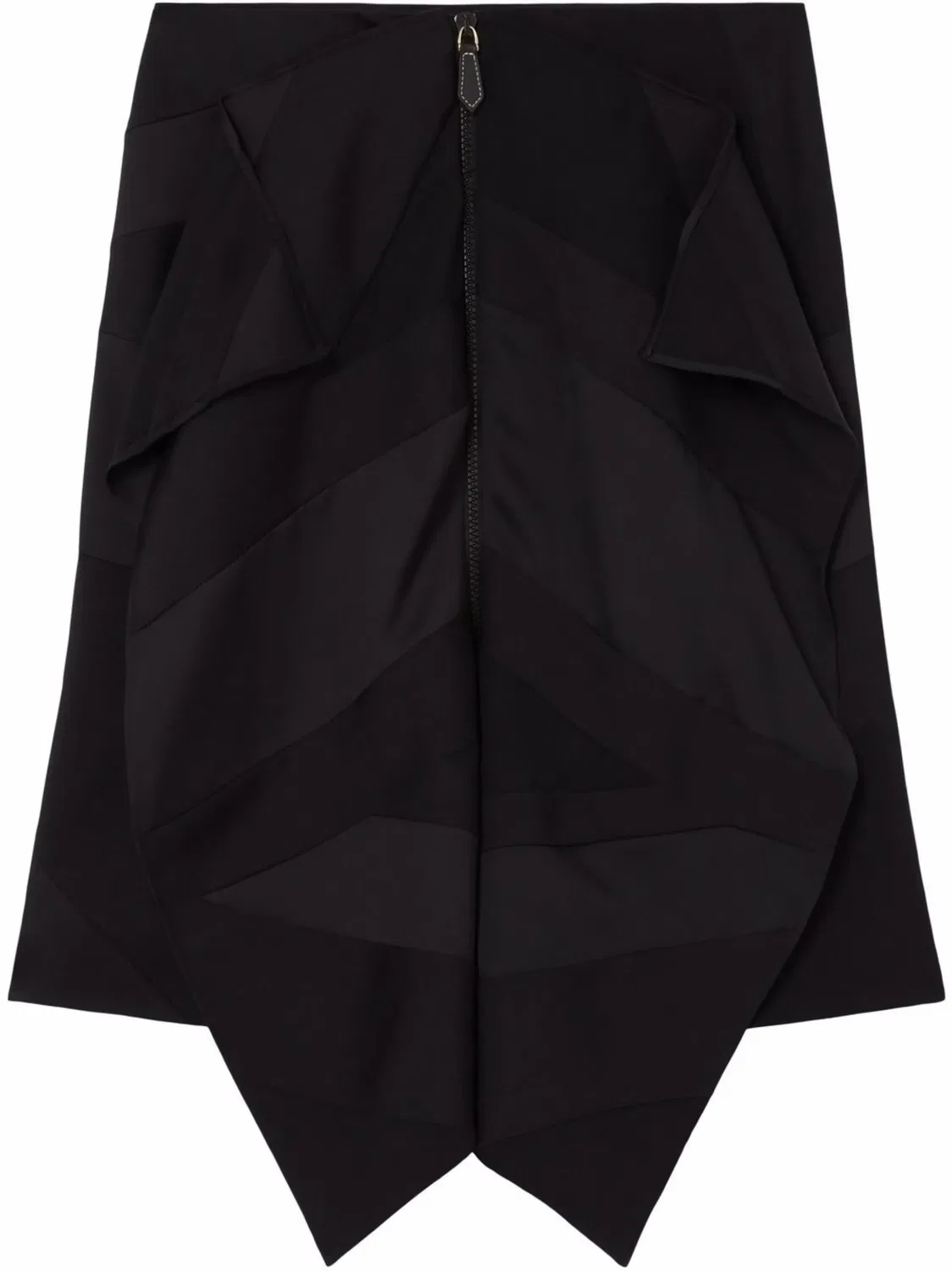 Юбка с драпировкой Burberry, черный