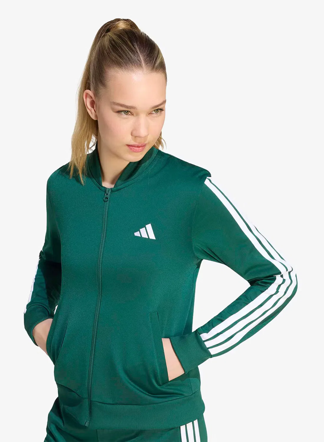 Спортивный костюм из трикотажа Dayready Adidas, зеленый — фото 4