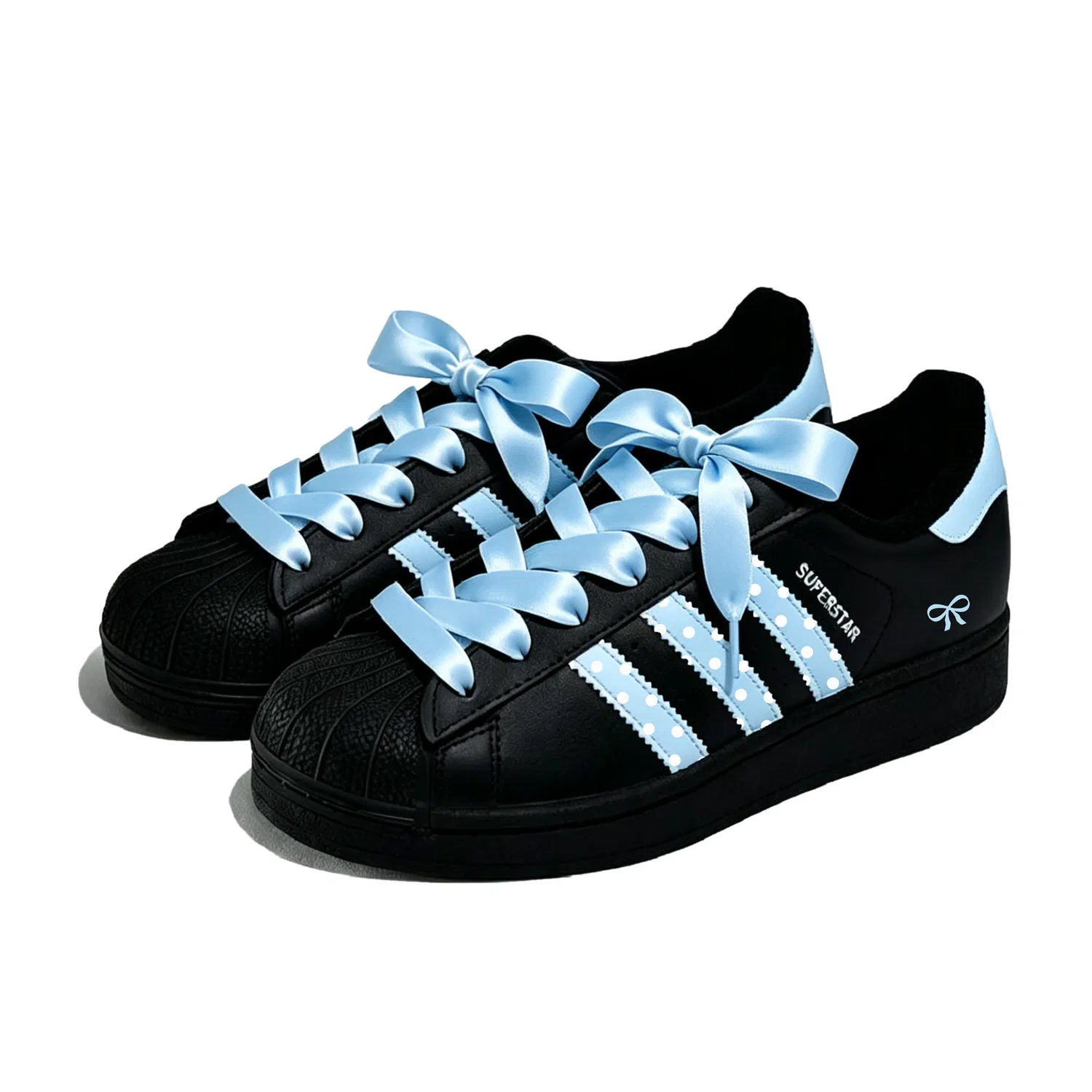 Детские кроссовки для скейтбординга с принтом Superstar 2, Adidas Originals, Blue — фото 4