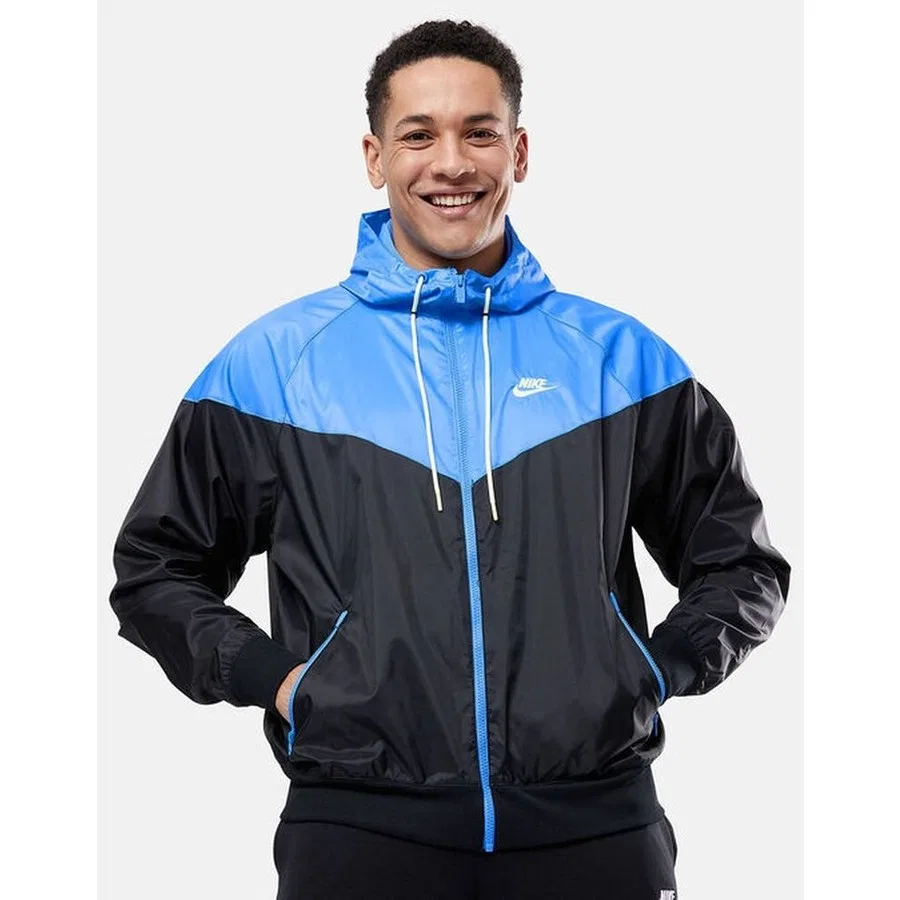 Куртка-худи с полной застежкой-молнией Windrunner Nike, Синий