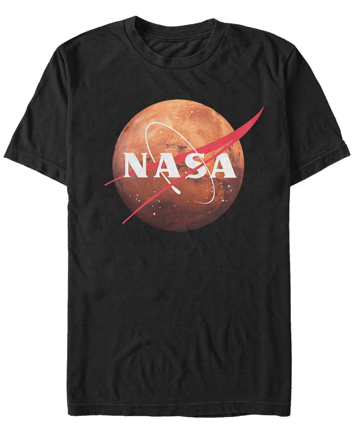

Мужская короткая футболка nasa mars profile swoosh Fifth Sun, черный