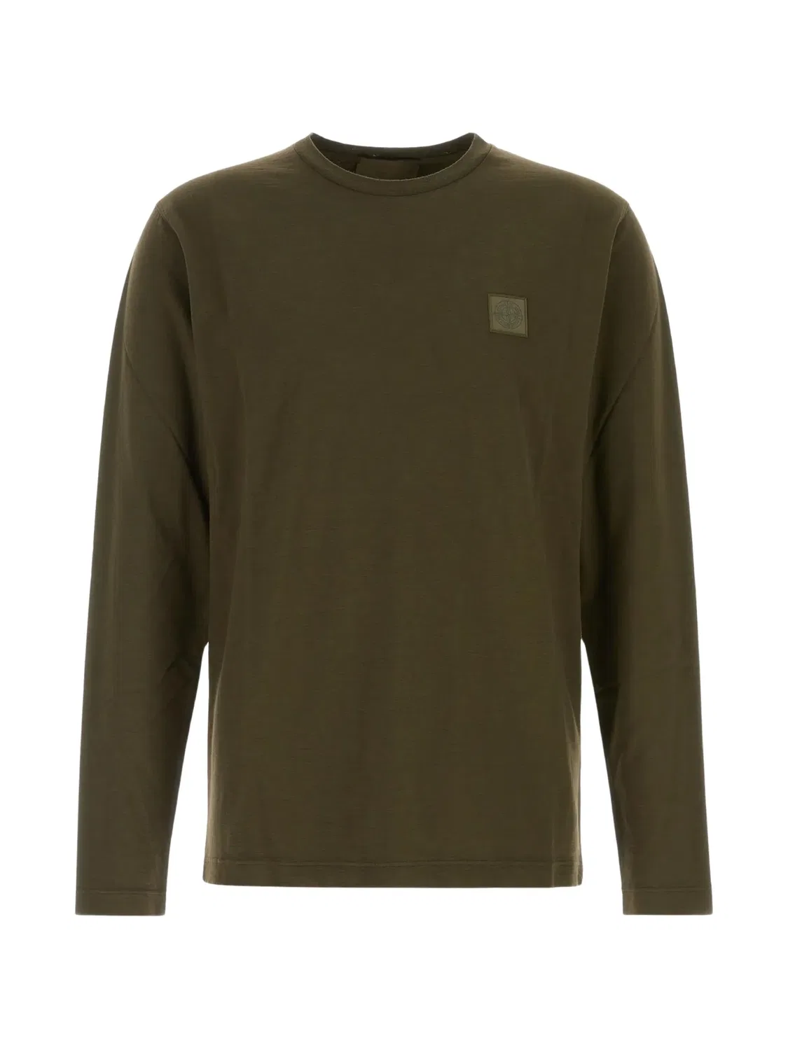 Лонгслив Ghost из органического хлопка Stone Island, зеленый