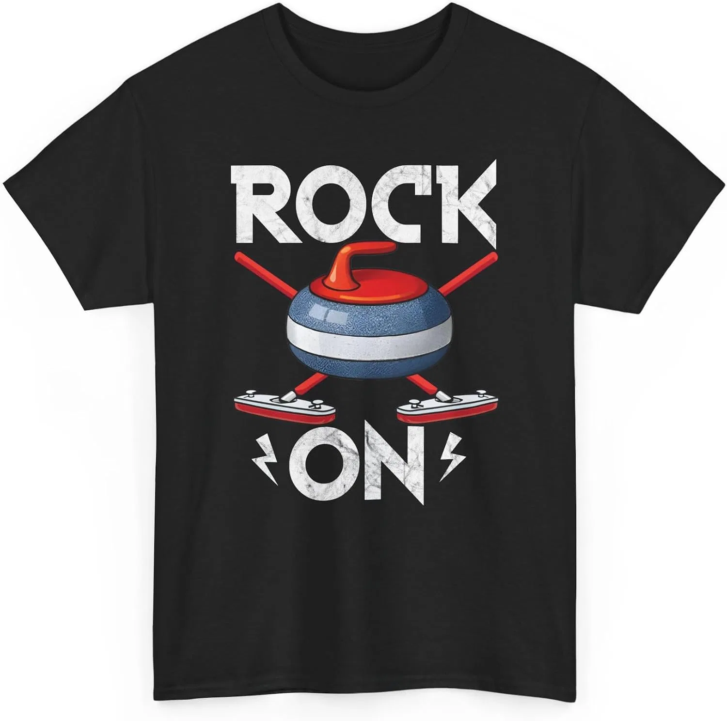 Футболка с принтом Rock On Gildan 5000, Black