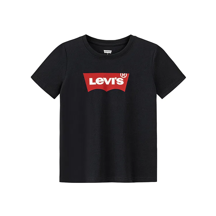 Футболка с круглым вырезом, умеренная растяжимость, Levis, Black Beauty