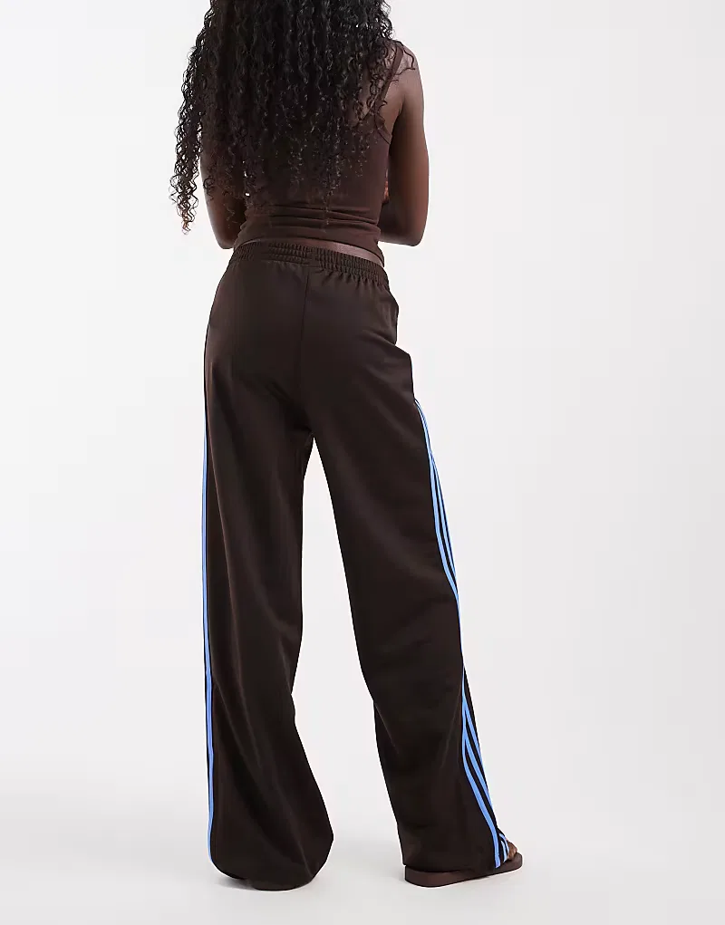 Свободные спортивные брюки Adidas Originals Firebird коричневого и, синий — фото 2