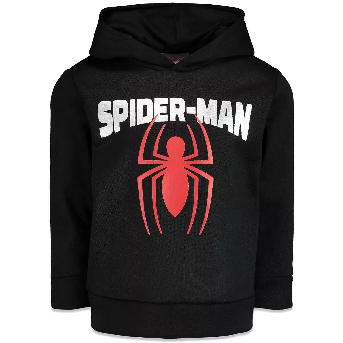 Детское худи с принтом Spider-Man Marvel, Черный