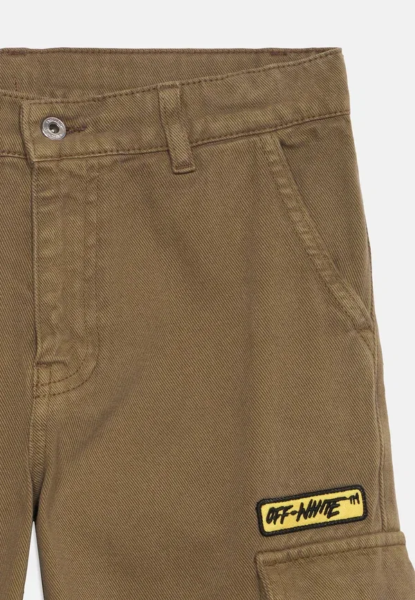 Брюки карго Logo patch diag pant Off-White, оливковый — фото 4