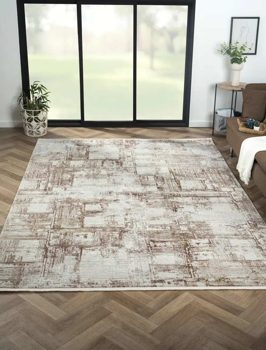 

Ковер Myflair Furniture & Accessories "Esme 2", прямоугольный, короткий ворс, винтажный вид, с бахромой, особенно мягкий благодаря микрофибре Myflair Möbel & Accessoires 140х200 см, цвет cream/terra