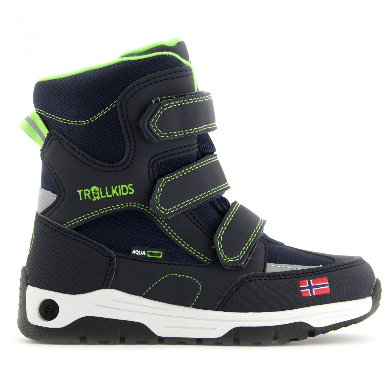 

Зимние ботинки Trollkids Kid's Lofoten Winter Boots, цвет Navy/Viper Green