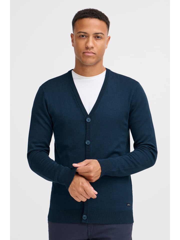 

Жилет BLEND Strickweste BHWEBTE 21301286ME comfortabler Cardigan, синий