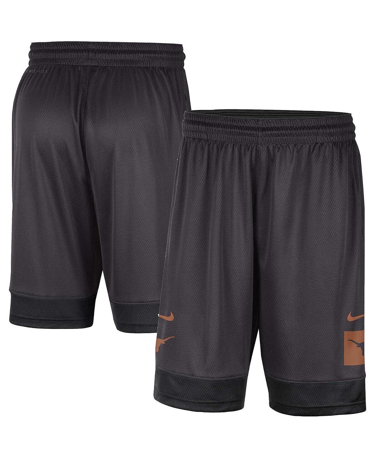 

Мужские темно-серые шорты Texas Longhorns Performance Fast Break Nike
