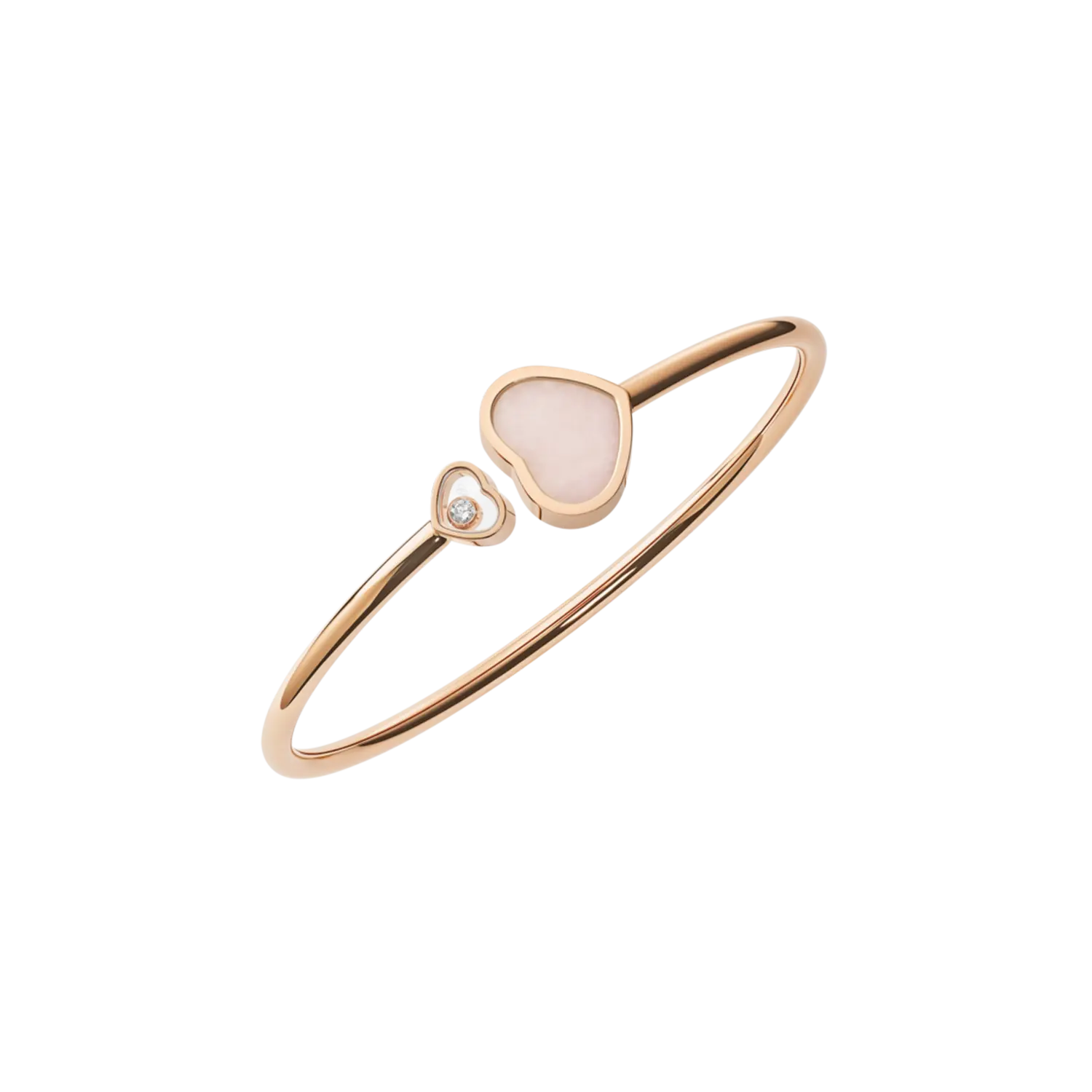 

Chopard - браслет happy diamonds, этическое розовое золото, бриллиант, розовый опал