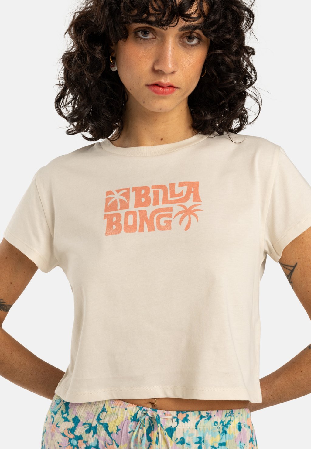 

Футболка с принтом Billabong, белый