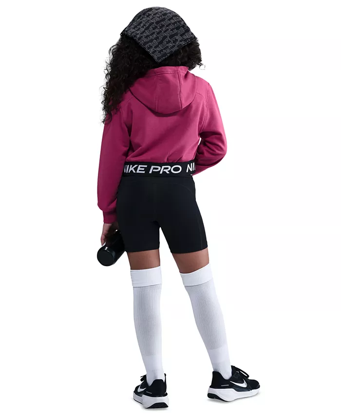 Большая девочка Pro Fleece Dri-FIT худи с молнией Nike, красный — фото 4