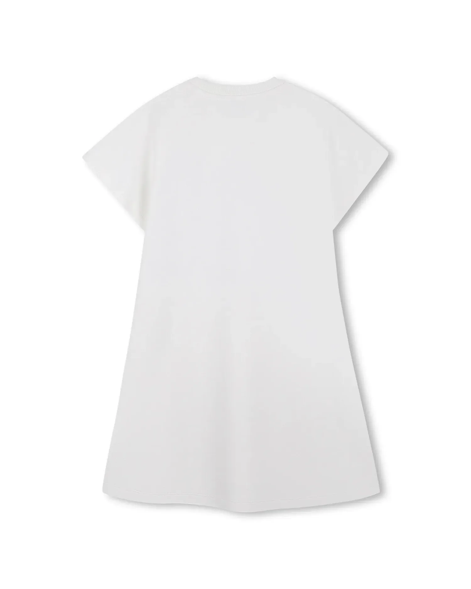 Платье для девочки младенца с коротким рукавом и рисунком спереди из хлопка Kenzo Kids, белый — фото 3
