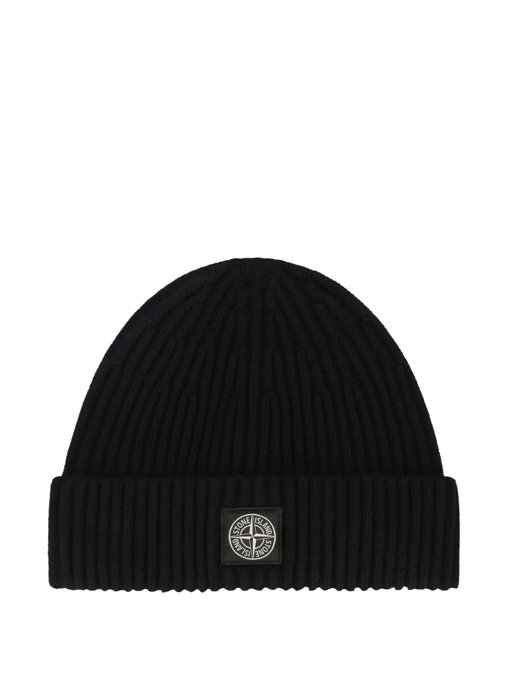 

Шапка бини с нашивкой-логотипом Stone Island, черный